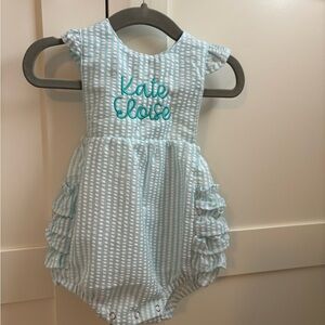 NWOT Kate Eloise Ruffle Bubble 6 months